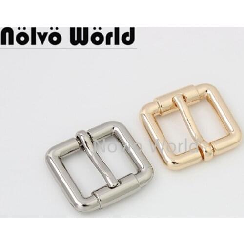 10-50 pieces 4 colors 19mm 3/4" inner metal pin buckle for DIY leather bag belt adjustment polished pin buckle bag hardware