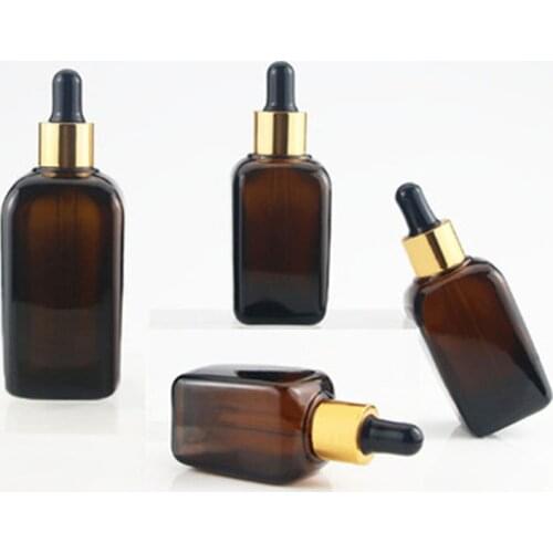 12pcs/lot 10ml 20ml 30ml 50ml 100ml Refillable E-liquid Glass Dropper Bottles Amber Oil Glass Piepette Dropper Containe