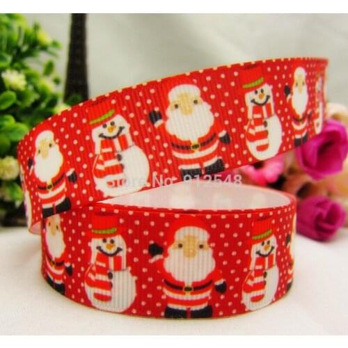 1493165, 22mm Christmas Series Printed grosgrain ribbon, DIY handmade materials,headwear accessories, wedding gift wrap