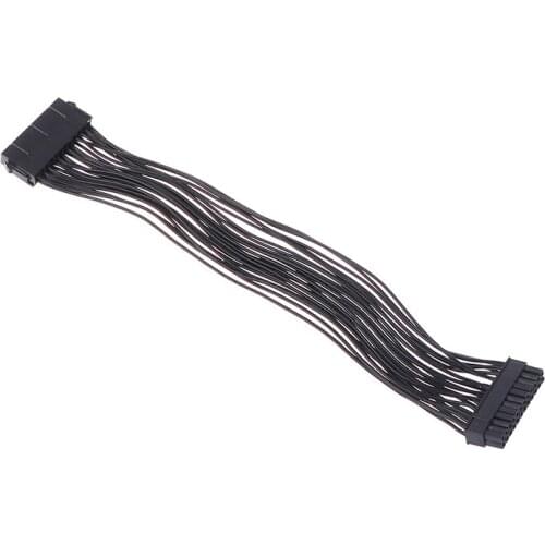 1pc Mainboard 24Pin PSU Power Supply Extension Cable 18AWG For PC DIY 32cm Power Interface Extension Cord