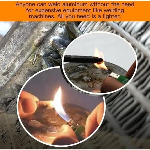 3pc Powder Cored Aluminum Welding Rod Low Temperature Easy Melt Aluminum Welding Powder Tool Welding Accessories Dropshipping