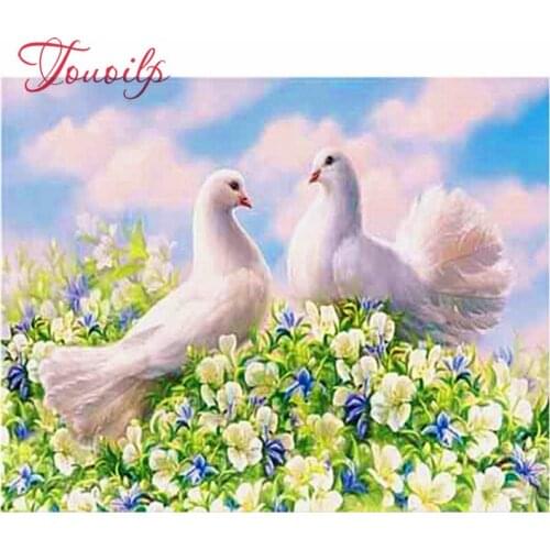 Diamant peinture Pigeon Animal plein forage carré artisanat Art Kits broderie photo amant cadeau