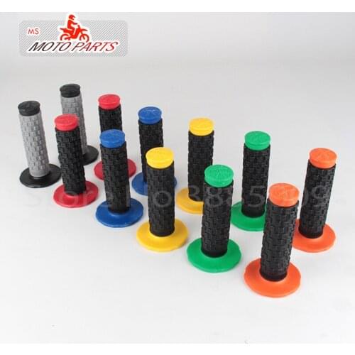 Free shipping Pillow Top Lite Grip Handle MX Grip New Double Color Hand Bar Grips For Dirt Pit bike Motorcycle Handlebar Grips