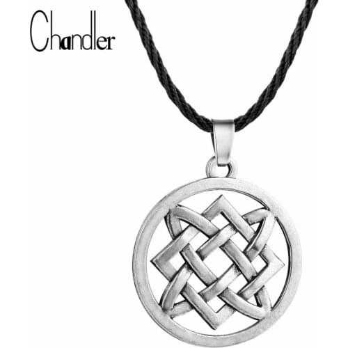 Chandler Lada Star Slavic Necklace Amulet Norway Valknut Viking Svarog Round Talisman Jewelry Pagan Colier Boyfriend His Gift