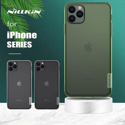 For iPhone 11 Pro Max X XR XS Max Case Nillkin TPU Slim Phone Case Silicone Back Cover for iPhone SE 2020 8 7 6 6s Plus 5S Case