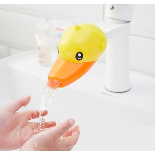 Kids Funny Faucet Extender for Kids Hand Washing In Bathroom Sink Accessories Lovely Cartoon Sink Extender Baby Washing Helper