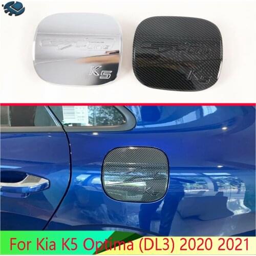 For Kia K5 Optima (DL3) 2020 2021 Car Accessories ABS Chrome fuel tank cap cover car-styling trim oil fuel cap protective