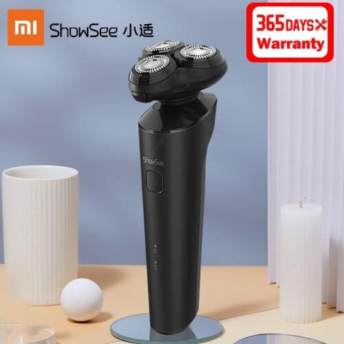 Xiaomi Showsee F303-BK Electric Shaver Dry Wet Shaver IPX7 Waterproof Floating 3 Blade Type-C Charging Beard Shaving For Men
