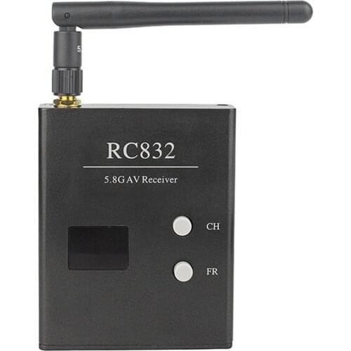 FPV 5.8Ghz 600mW 48 Channels Wireless A/V Receiver For CCTV Camera RC832