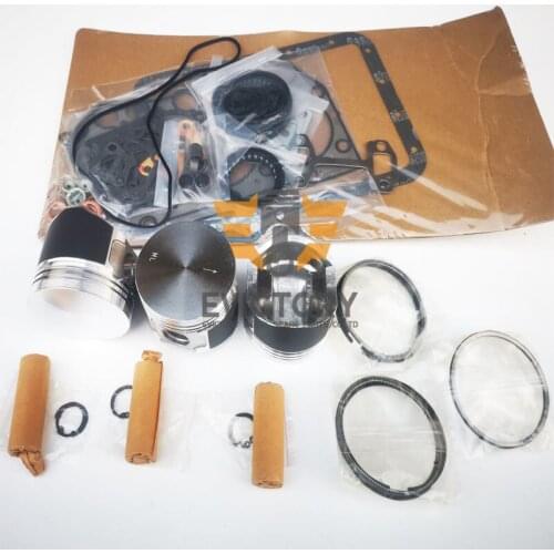 For Yanmar 3D74E 3TNE74 rebuild kit PISTON + RING + cylinder head GASKET