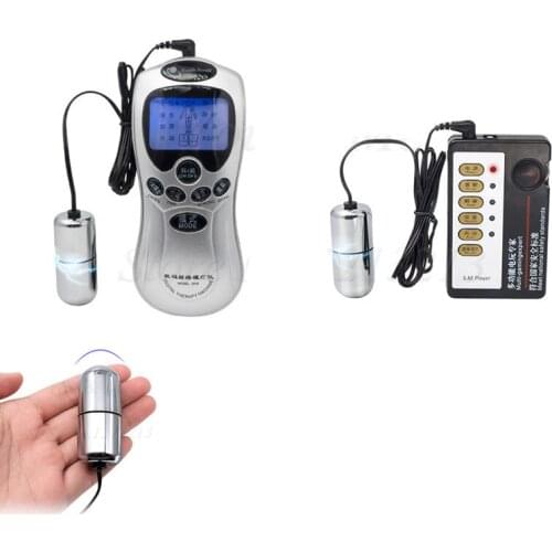 Electric Shock Vagina Ball Massager Electro Shock G-spot Clitoral Butt Plug Stimulator No Vibrators Anal Sex Toys For Woman Men