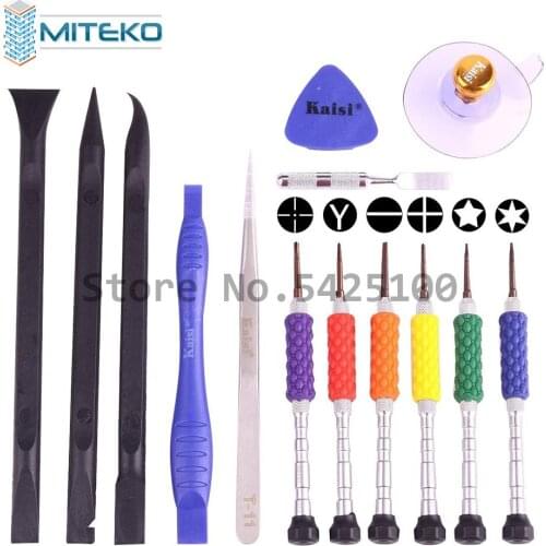 14 in 1 K-T3601 Mobile Phone Opening Tools Set Screen opening tools Kit precision screwdriver set for 11 max pro 6 7 8 X