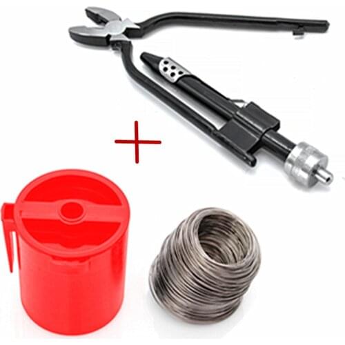 6" Aircraft Safety Wire Twisting Pliers Set Lock Twist Twister tool / 60m roll 0.7mm Stainless Steel Safety Lock Wire