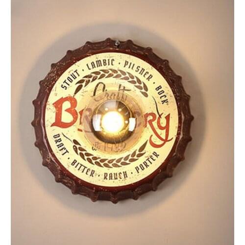 Retro Wall lamp Loft Creative Ligting For Living Room Restaurant Club Bedroom Iron Led bulb Corridor