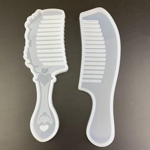 New Silicone Resin Mold For Jewelry Making Comb White DIY Fashion Handmade Women Jewelry Tools Accessories, 2 Piece