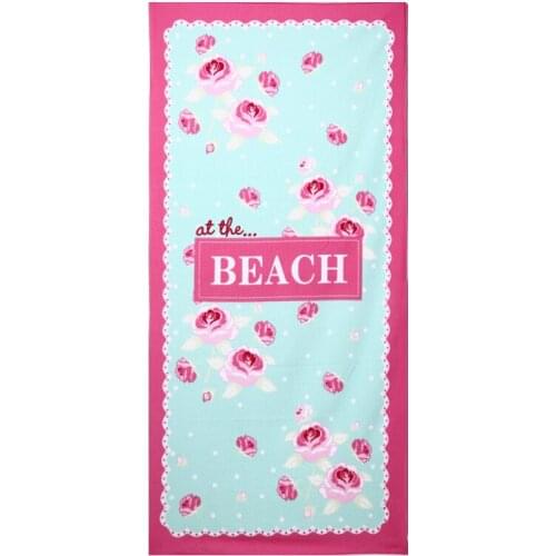 Euro Printed Microfiber Beach Bath Towels for Adults Soft Drying Washcloth High Absorbent Swimming Pool Shower Towel Bathroom