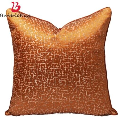 Bubble Kiss Orange Cushion-Cover Leopard Design Pillowcase Birthday Party Decorative Throw Pillow Cover for Chair Living Room