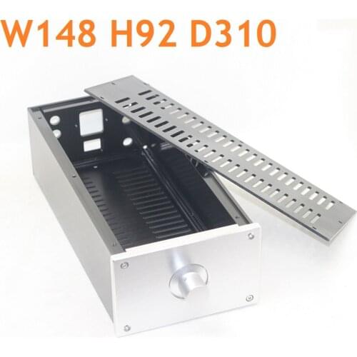 Volume Control DIY Aluminum Power Amplifier Chassis Home Audio PSU Box DAC Decoder Enclosure Preamp Amplifeir Case W148 H92 D310