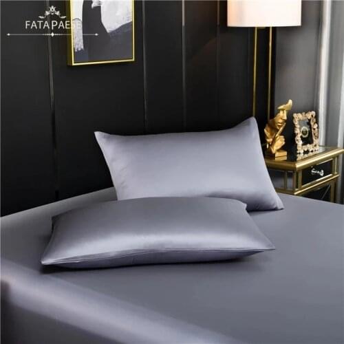24 Hours Shipping Silky Satin Pillowcase King Queen Size Home Hotel Travel Hair Face Feelingless Pillow Cover