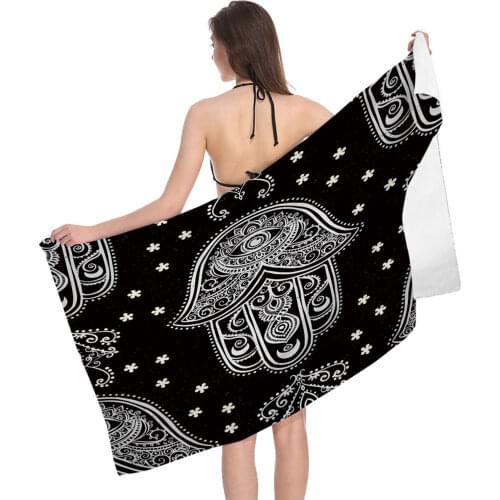 Sunscreen Shawl Towel Elegant Comfortable Breathable Beach Towel Female Silk Printed Long Skirt Wrapped Bikini Covered