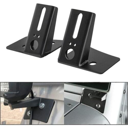 Pillar LED Work Light Bracket Holder Car Windshield Hinge Corner Driving Lamp Mounting Clamp for Jeep Wrangler JK 2007-2017