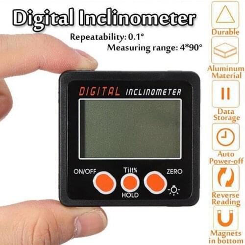 LED Magnetic Base Digital Protractor Angle Gauge Finder Inclinometer Bevel Box Meter Inclinometer Level Box Inclinometer
