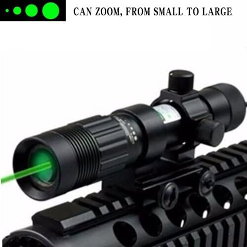 Green Laser Flashlight Combo Diffusible Laser Laser Aiming Instrument Telescopic Sight Laser Manual/Electric Dual-Use Type