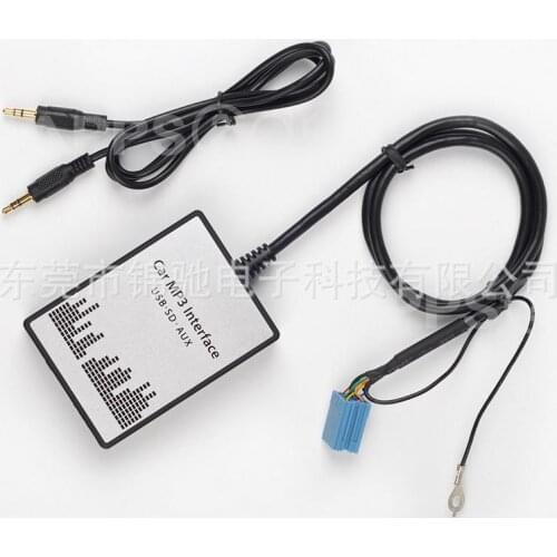 10pcs new Audio MP3 Interface CD Adapter AUX SD USB Decoder for skoda/BMW/Audi /Honda/ VW /Toyota Lexus/Ford/Seat