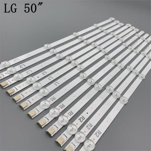12pieces LED Strip For LG 50inch TV 50LA6208 50LN6108 50LN6138 50LA6230 50LA6136 6916L-1276A 6916L-1273A 6916L-1272A 6916L-1241A