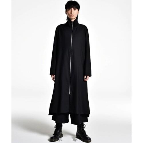 2020 Summer Mens New Shirt Fashion Personalized Large size customizatio Mid-length zipper collar shirt