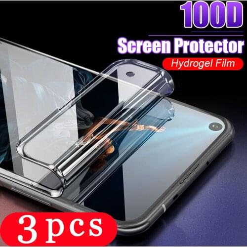 3Pcs soft full cover for huawei honor 20 lite 20i 20s v30 30s view 30 pro plus hydrogel film Not Glass phone screen protector