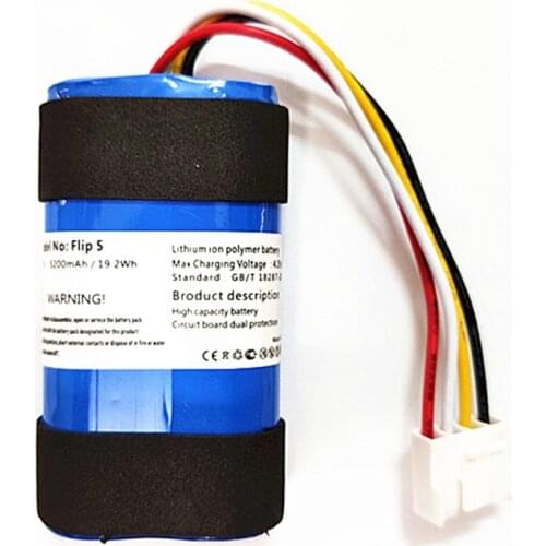 High Capacity Speaker Battery For JBL Flip 5 Flip5 Portable Waterproof Wireless BT Speakers 5200mAh