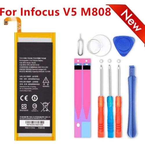Top Brand 100% New 2340mAh HE305 Battery for Infocus V5 M808 M560 Batteries + free gfit