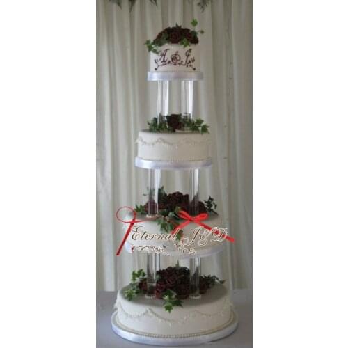 Acrylic 4 tiers Cake Stand - Wedding Centerpiece - Wedding crystal cake display- Wedding Decoration Party Supply
