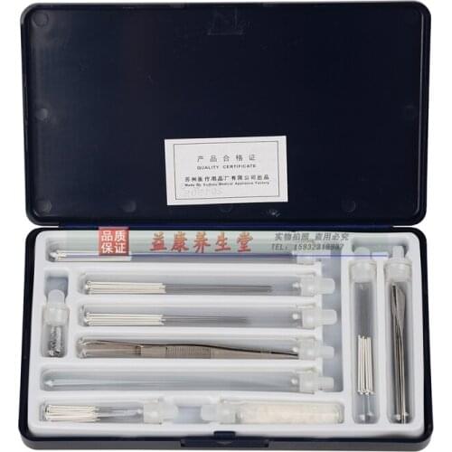 Huatuo acupuncture instrument set TCM non-disposable acupuncture needles packages Prismatic needle 0.30/0.35/0.25/ 0.80mm