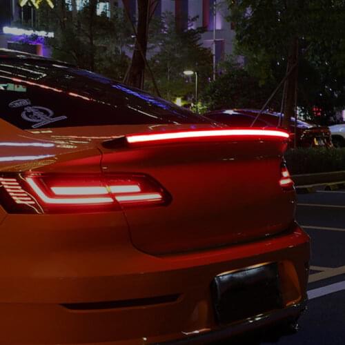Car Led Rear Spoiler Waterproof Rear Spoiler Lip Kit Universal Rear Tail Wing Brake Light 130cm Cuttable Car Styling Accessories