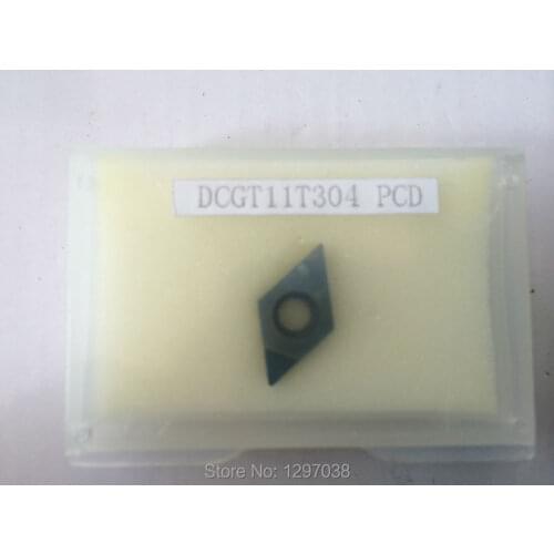 Free shipping 2PCS PCD Inserts DCGT11T304 PCD Suitable For Lathe Tools