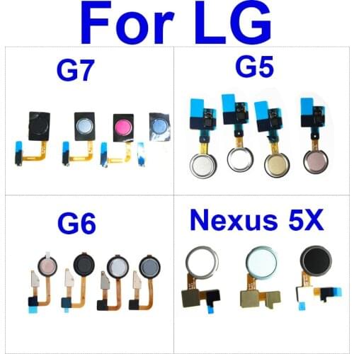 Home Button Fingerprint Flex Ribbon For LG G6 LGM-G600K H870 US997 VS998 Finger Reader Home Button Key Flex Cable Repair Parts