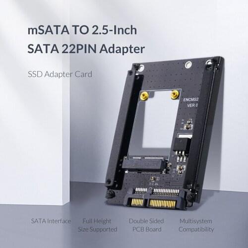 ORICO Expansion Card mSATA to 2.5 Inch SATA 22PIN Adapter SSD Solid State Drive Converter Card For 25X30 mSATA SSD