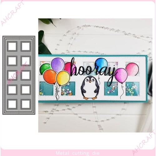 Long Rectangle Border Metal Cutting Dies for DIY Scrapbooking Photo Album Decorative Embossing PaperCard Crafts Die 2021