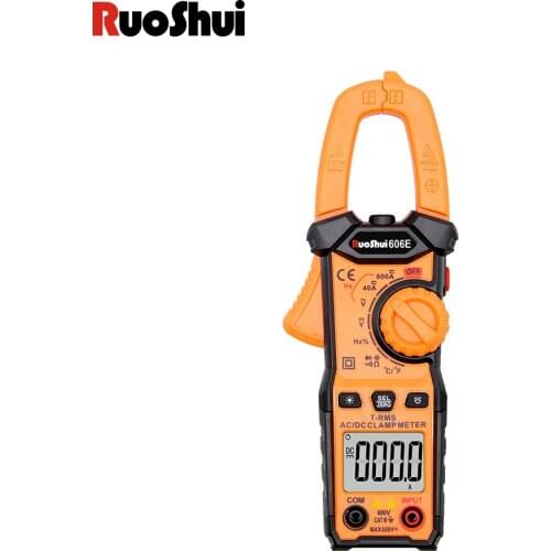 Mini Digital Clamp Meters Ohm Hz AC/DC Volt AC Current Multimetro 600v True RMS Multimeter Capacitance Electrical Megger Tester