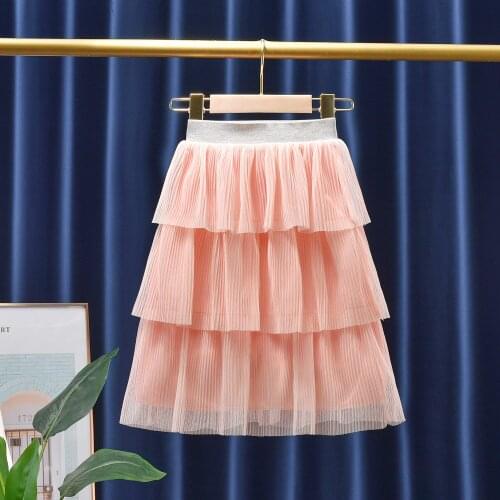 2021 New Teens Little Girls Spring Summer Autumn Skirts Children Clothing Girl Skirt Casual Pink White Grey Black Toddler Skirts