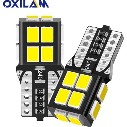 OXILAM 2Pcs W5W T10 LED Canbus No Error 194 168 Bulb Car LED Interior Lights for Audi BMW Mercedes Reading Dome Trunk Lamp 6000K