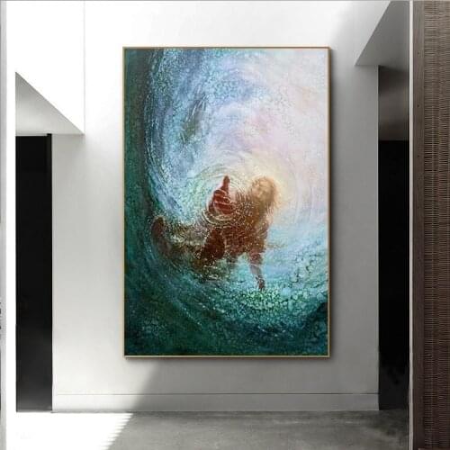 Jesus Christ The Hand Of God Canvas Poster And Prints Decorative Wall Art Pictures Painting For Living Room Home Decoration