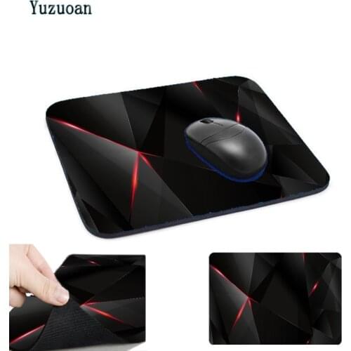 Mairuige Design Unique Pattern Black 22X18 / 25X20 / 29X25CM Durable Portable Mouse Pad Rubber Pad
