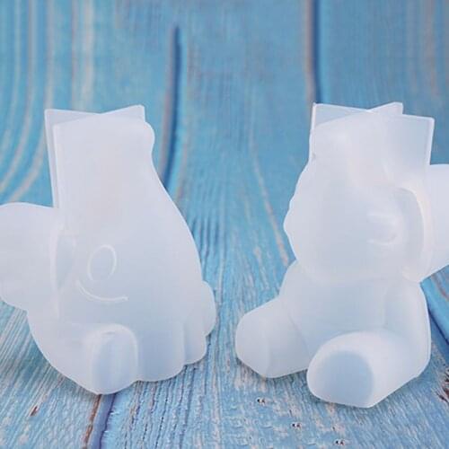 Crafts DIY Mold Q Edition Little Elephant Toys Table Decoration Jewelry Silicone Molds
