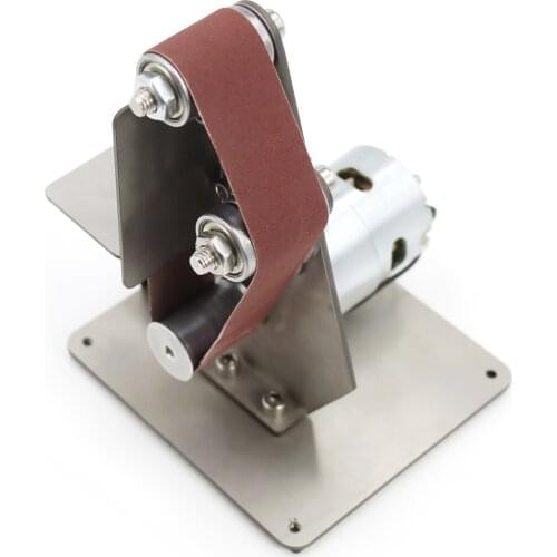 Vertical Electric Angle Grinder Belt Sander Mini Fixed Angle Sharpener Table Cutting Edge Machine Metal Wood Sanding Belt