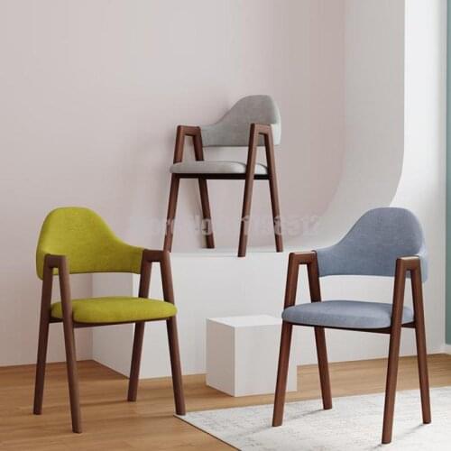 Study room chair backrest bedroom home simple modern makeup stool desk fabric restaurant dining table nordic dining chair