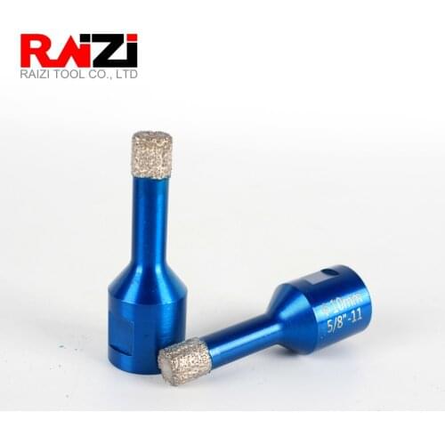 Raizi 1 Pc Vacuum Brazed Diamond Hole Drill Bits For Tiles Granite Stone 5/6/8/10/12/14 mm Diamond Coated Hole Saw Cutter