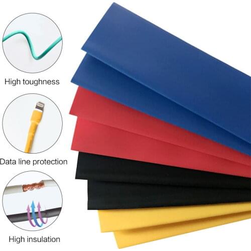 60/280/328/530/560/580/750 Pcs Heat Shrink Tube Shrinking Assorted Polyolefin Insulation Sleeving Heat Shrink Tubing Wire Cable